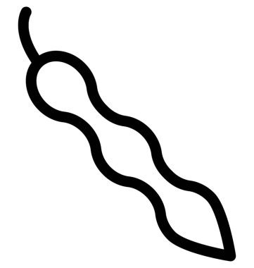 Bezelye düz vektör simgesi