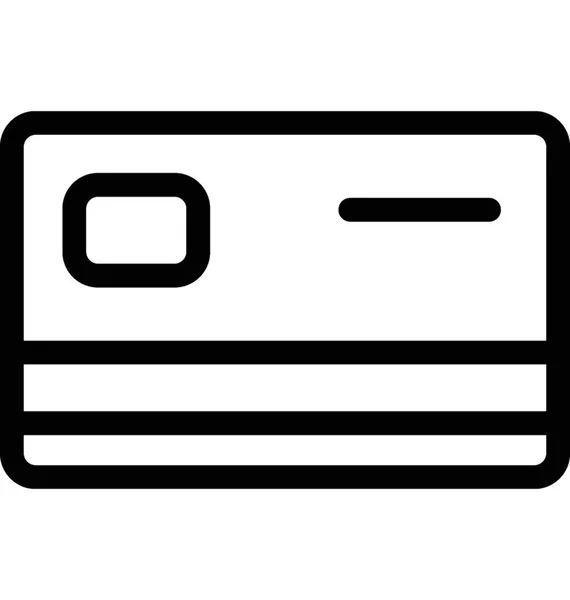 Tarjeta Crédito Icono Vector Plano — Archivo Imágenes Vectoriales