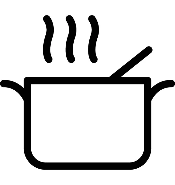 Koken Platte Vector Icon — Stockvector