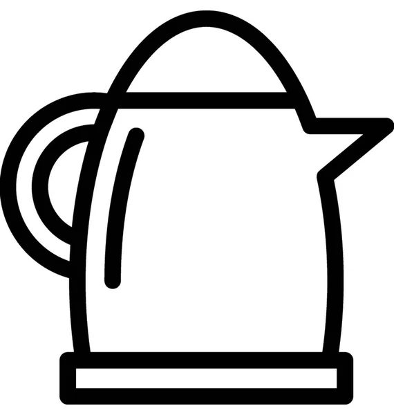 Electric Kettle Flat Vector Icon — Stock Vector