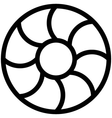 donut düz vektör simgesi