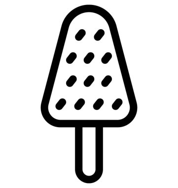dondurma düz vektör simgesi