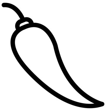 Chili Pepper Düz Vektör Simgesi