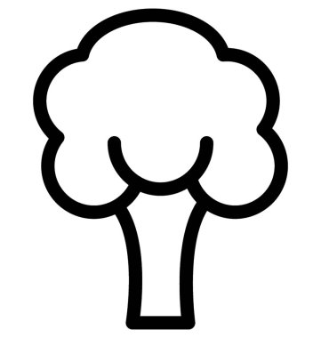 Karnabahar düz vektör simgesi