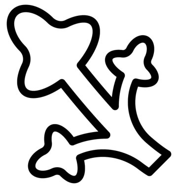 Karnabahar düz vektör simgesi