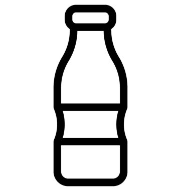 Şişe Düz Vektör Simgesi