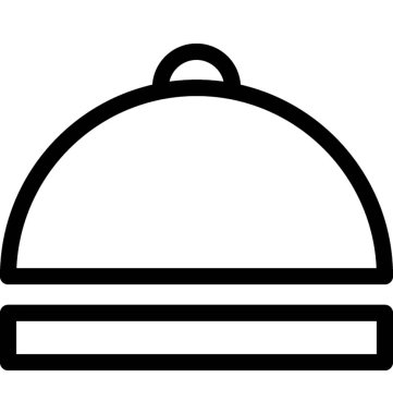 Tabağı düz vektör simgesi