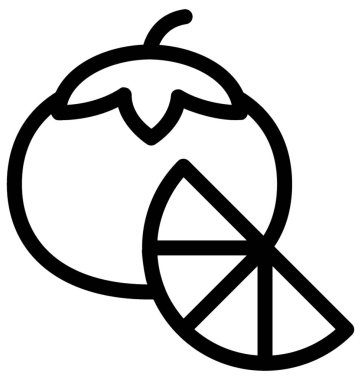 Turuncu Düz Vektör Simgesi