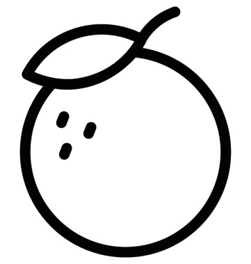 Turuncu Düz Vektör Simgesi