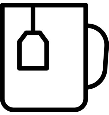 Anlık çay düz vektör simgesi