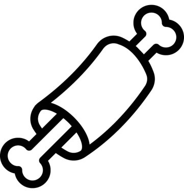 Baget düz vektör simgesi