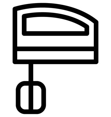 Çırpıcı düz vektör simgesi