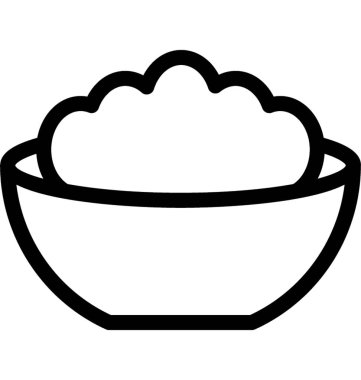 Bowl Düz Vektör Simgesi