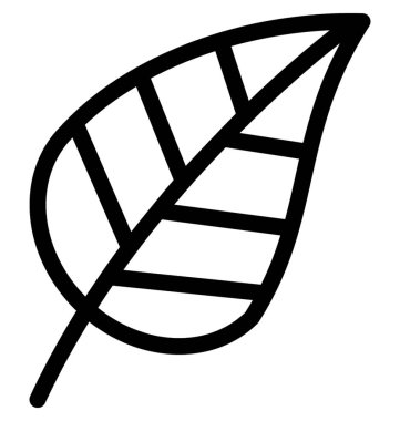 Yaprak düz vektör simgesi