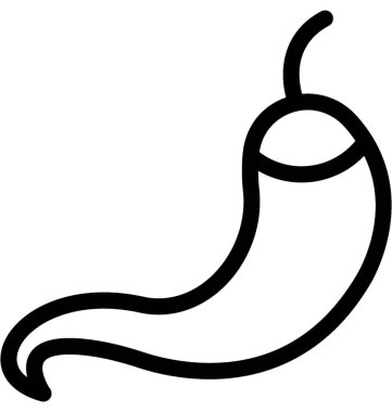 Chili Pepper Düz Vektör Simgesi