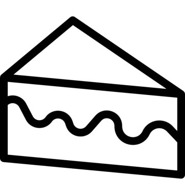 Tatlı düz vektör simgesi