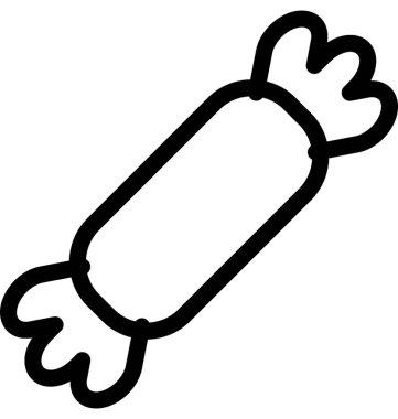 şeker düz vektör simgesi