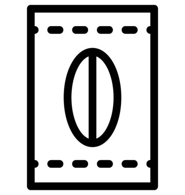 Cips paketi düz vektör simgesi