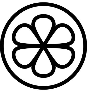 limon düz vektör simgesi