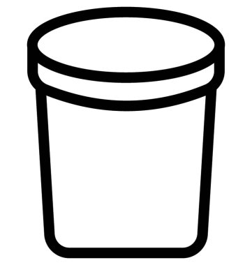 Kavanoz düz vektör simgesi