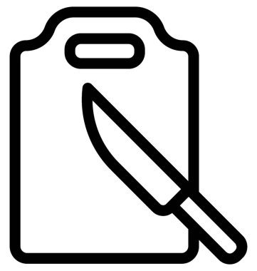 Kesme tahtası düz vektör simgesi