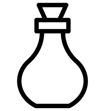 Şişe Düz Vektör Simgesi