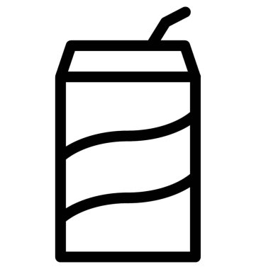 Cola düz vektör simgesi