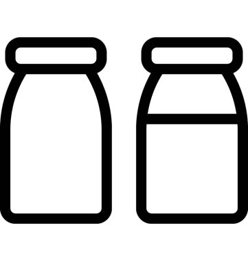 Tuz Shaker düz vektör simgesi