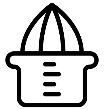 Limon sıkacağı düz vektör simgesi