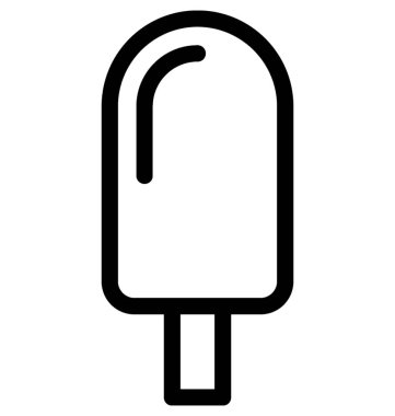 Buzlu şeker düz vektör simgesi