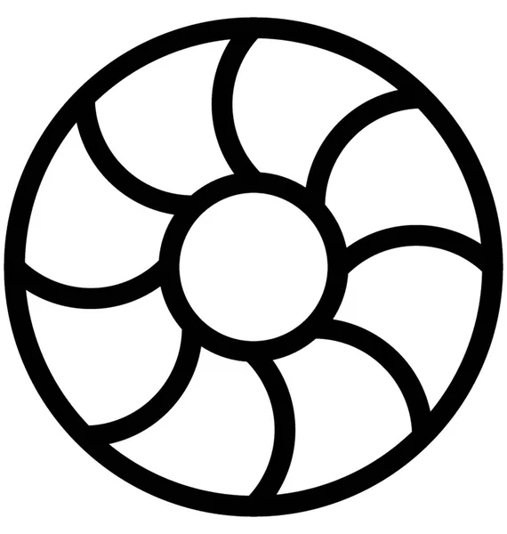 Иконка Плоского Пончика — стоковый вектор