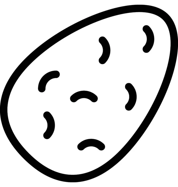 马铃薯平面矢量图标 — 图库矢量图片