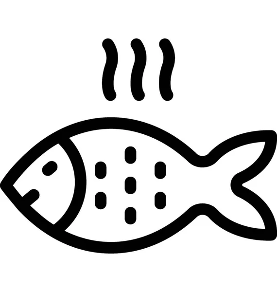 Εικονίδιο Επίπεδου Διανύσματος Ψαριών — Διανυσματικό Αρχείο