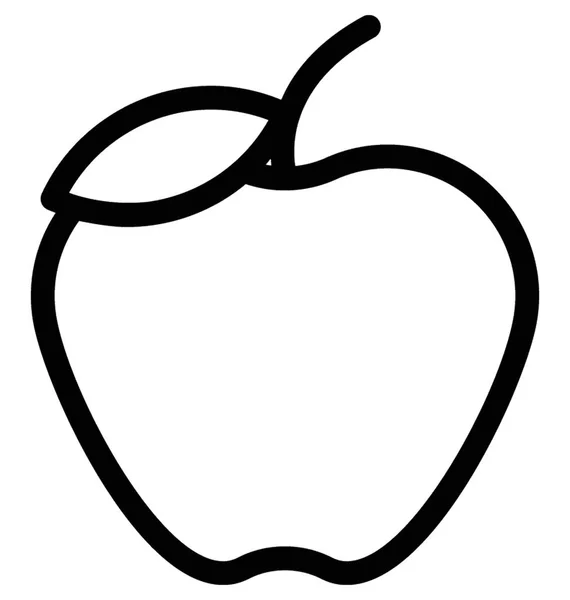 Яблуко Плоский Вектор Значок — стоковий вектор