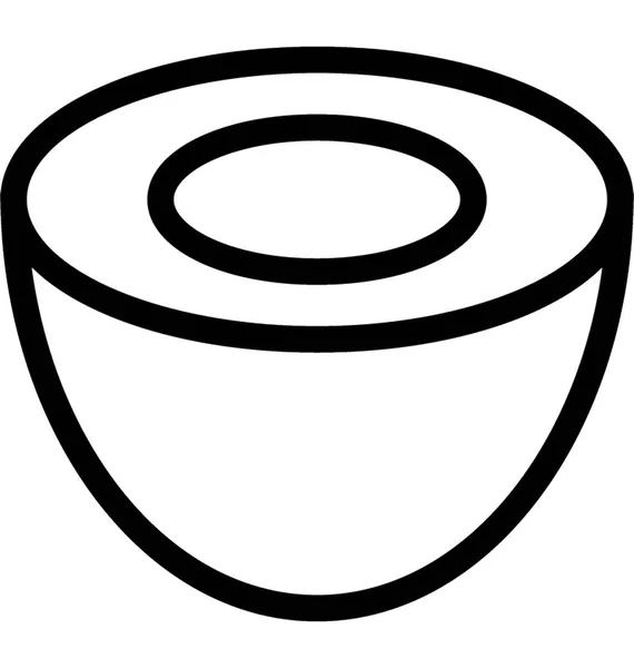 Icône Vectorielle Plate Oeuf Cuit — Image vectorielle
