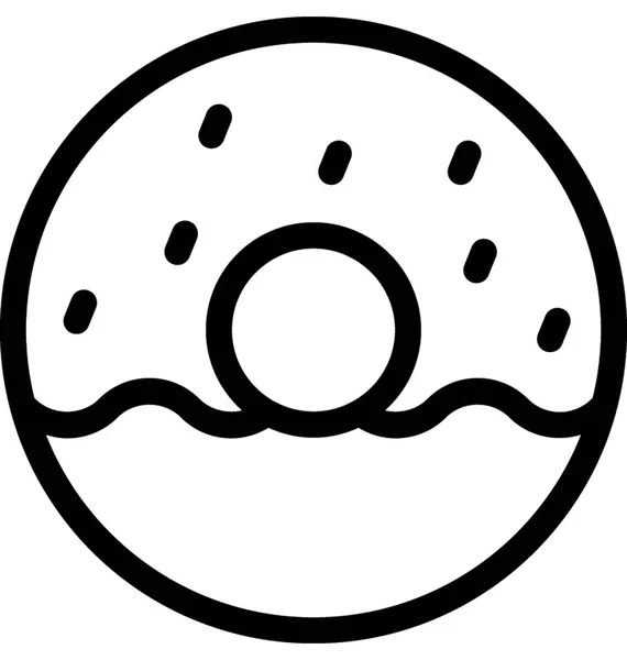 Donut平面矢量图标 — 图库矢量图片