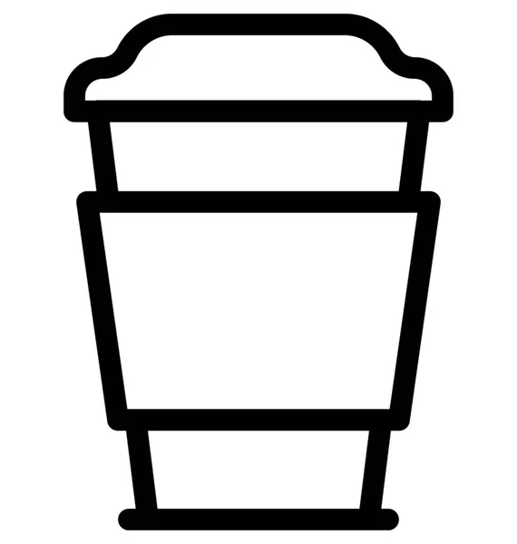 Coffee Cup Flat Vector Icon — Stock Vector