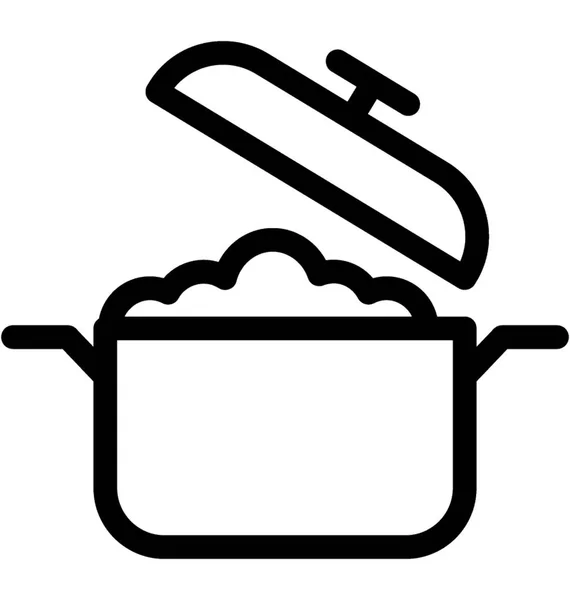 Alimento Icono Vector Plano — Vector de stock