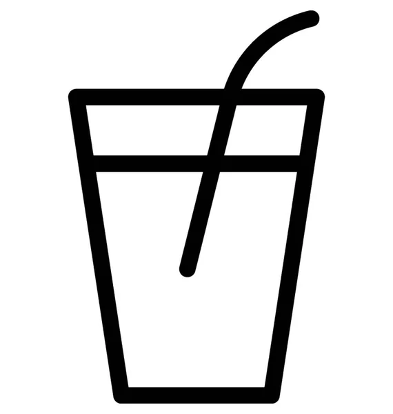 Drink Platte Vectoricoon — Stockvector