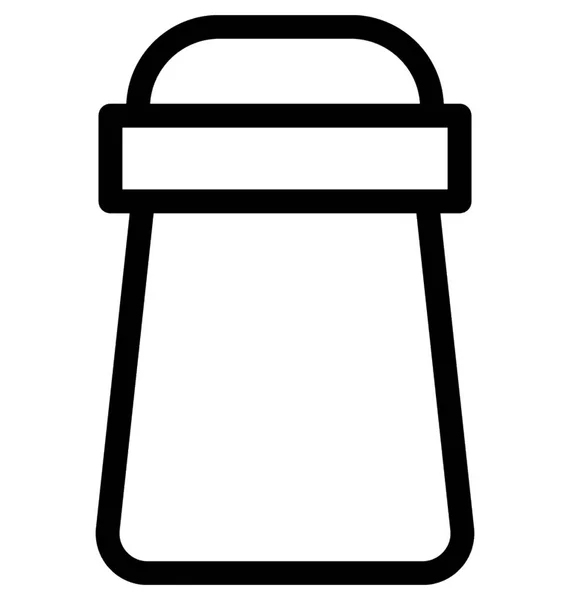 Salt Shaker Lapos Vektor Ikon — Stock Vector