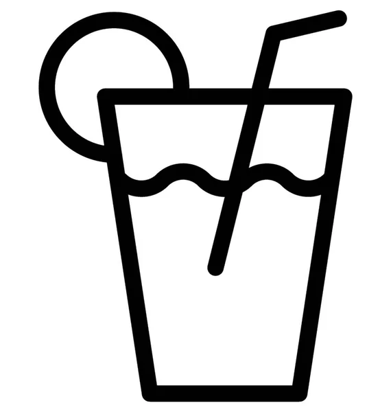 Limonade Flache Vektorsymbol — Stockvektor