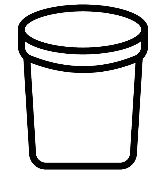 Jar Platt Vektor Symbol — Stock vektor