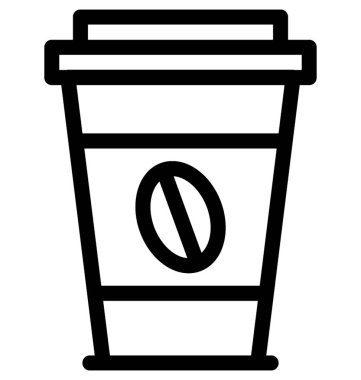 kahve fincanı düz vektör simgesi