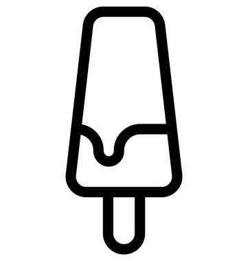 Buzlu şeker düz vektör simgesi