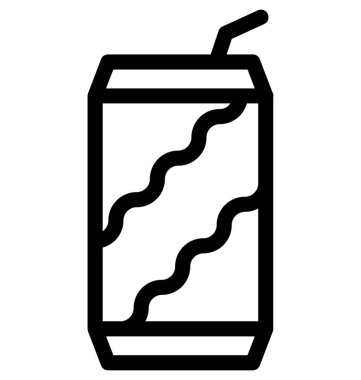 Cola düz vektör simgesi