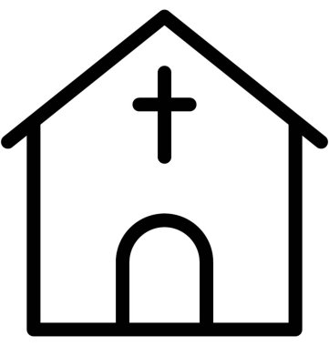 Kilise vektör satırı simgesi