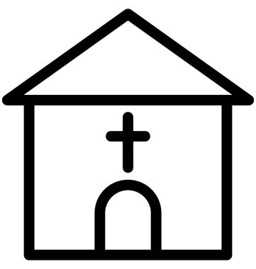 Kilise vektör satırı simgesi