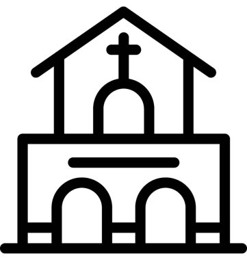 Kilise vektör satırı simgesi