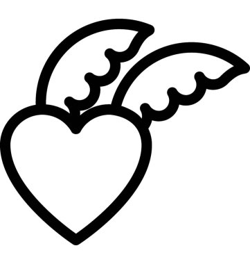 Hava vektör çizgisi simgesinde seviyorum