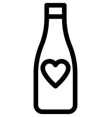 Şarap vektör satırı simgesi